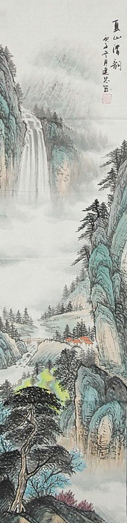 当代山水画家 李建忠 山水国画