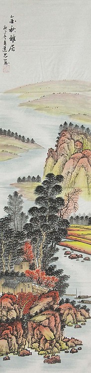 当代山水画家 李建忠 山水国画