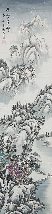 当代山水画家 李建忠 山水国画