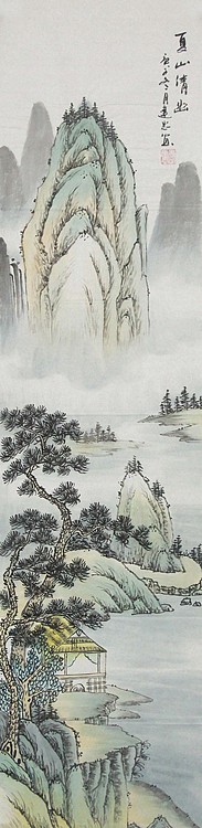 当代山水画家 李建忠 山水国画