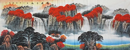 艺术家 建国 山水国画