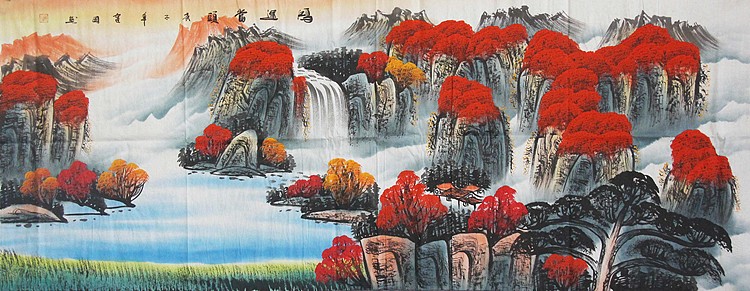 艺术家 韦建 山水国画