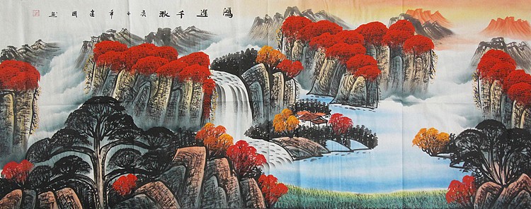 当代画家 陈建国 山水国画