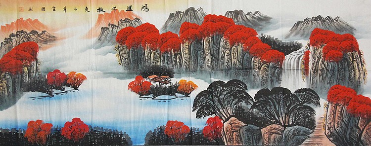 当代画家 陈建国 山水国画