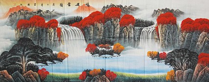 当代画家 陈建国 山水国画