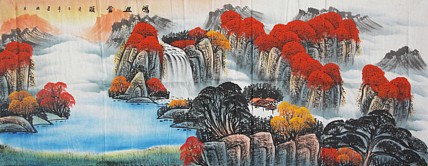 艺术家 建国 山水国画