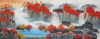 艺术家 建国 山水国画
