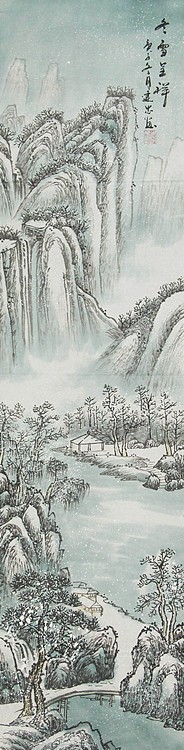 当代山水画家 李建忠 山水国画