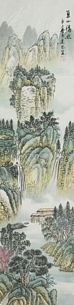 当代山水画家 李建忠 山水国画