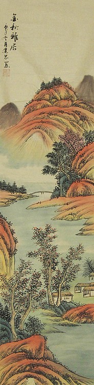当代山水画家 李建忠 山水国画