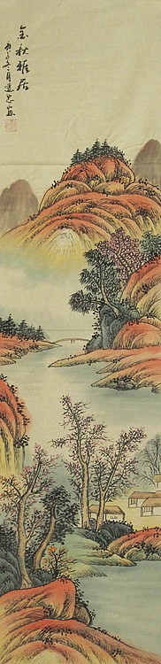 当代山水画家 李建忠 山水国画