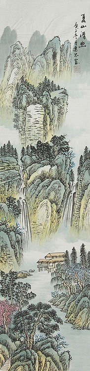 当代山水画家 李建忠 山水国画