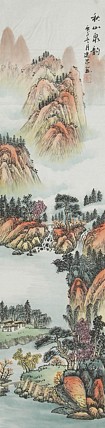 当代山水画家 李建忠 山水国画