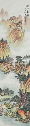 当代山水画家 李建忠 山水国画