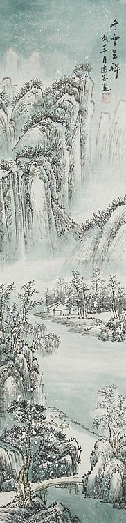 当代山水画家 李建忠 山水国画