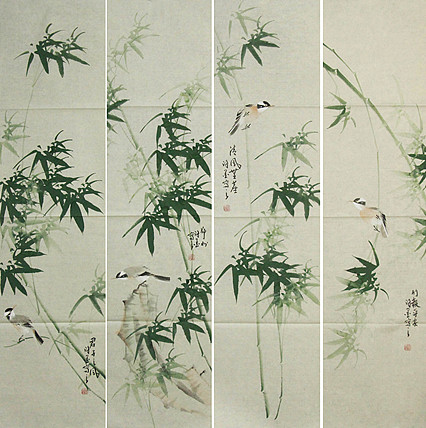 河南省美术家协会会员 许墨 花鸟 国画