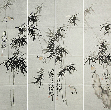 河南省美术家协会会员 许墨 花鸟 国画