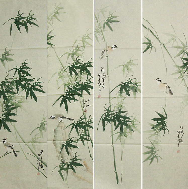 河南省美术家协会会员 许墨 花鸟 国画