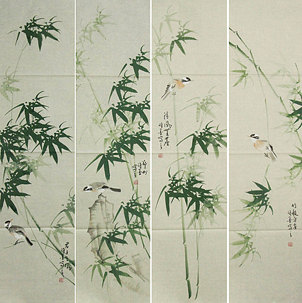 河南省美术家协会会员 许墨 花鸟 国画