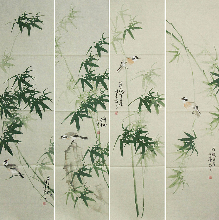 河南省美术家协会会员 许墨 花鸟 国画