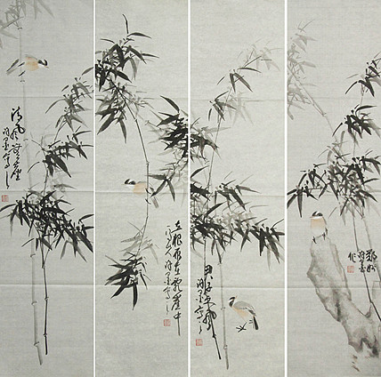 河南省美术家协会会员 许墨 花鸟 国画