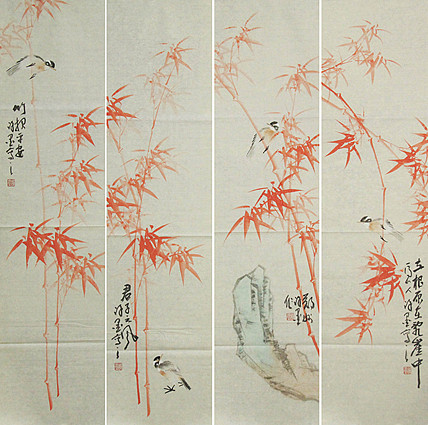 河南省美术家协会会员 许墨 花鸟 国画