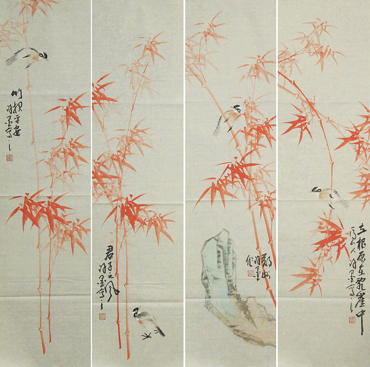 河南省美术家协会会员 许墨 花鸟 国画