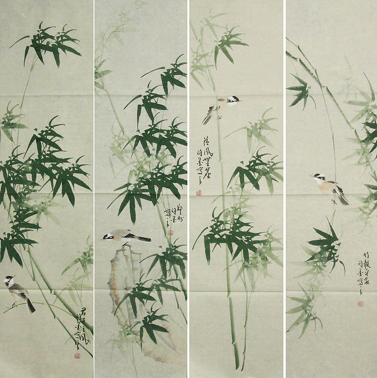 河南省美术家协会会员 许墨 花鸟 国画