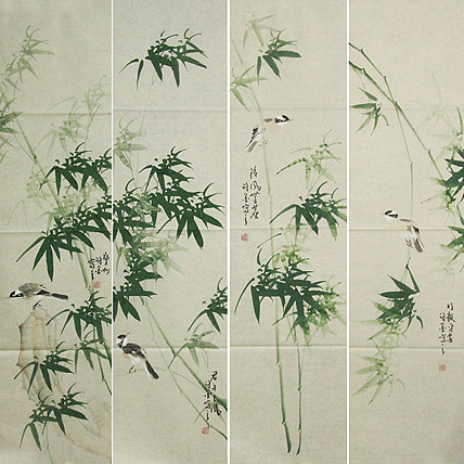 河南省美术家协会会员 许墨 花鸟 国画