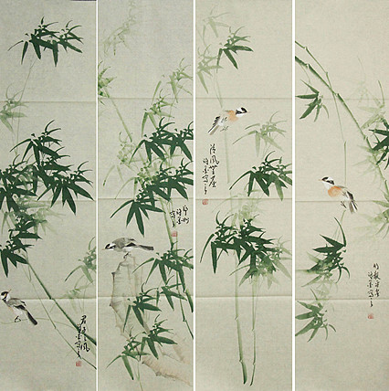 河南省美术家协会会员 许墨 花鸟 国画