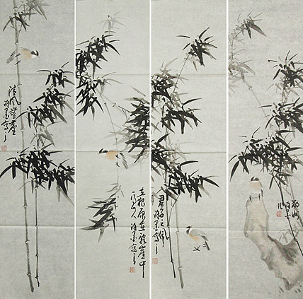 河南省美术家协会会员 许墨 花鸟 国画