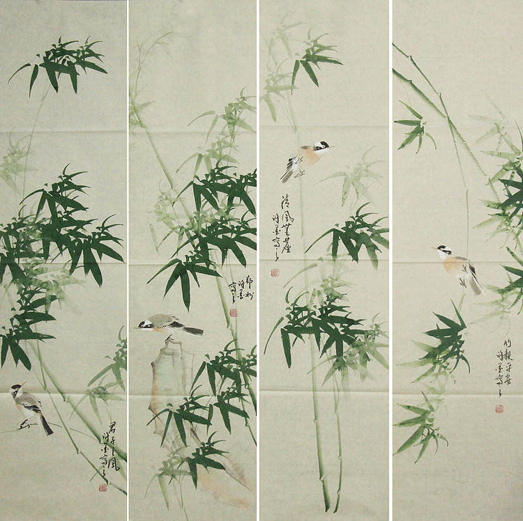 河南省美术家协会会员 许墨 花鸟 国画