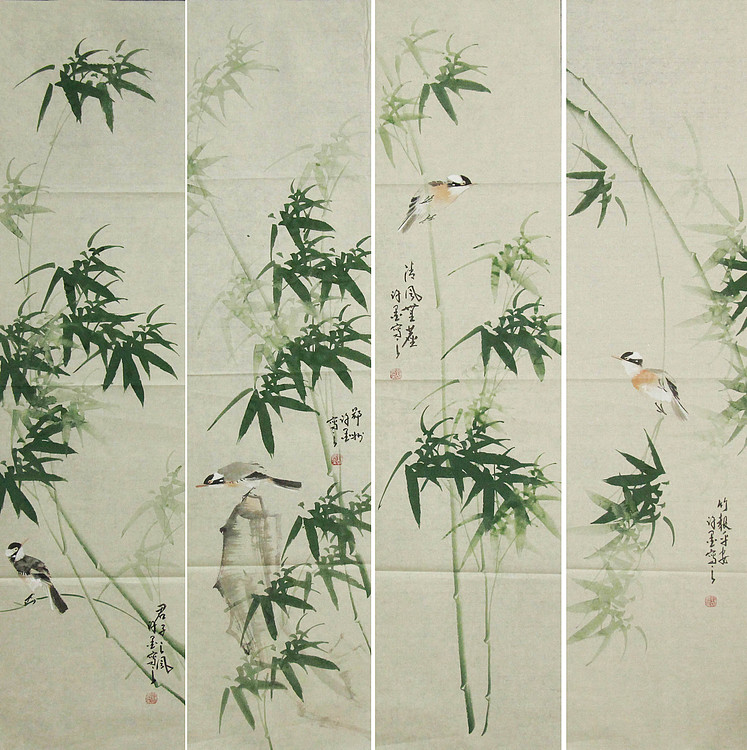 河南省美术家协会会员 许墨 花鸟 国画