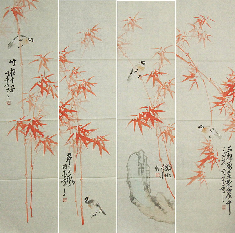 河南省美术家协会会员 许墨 花鸟 国画