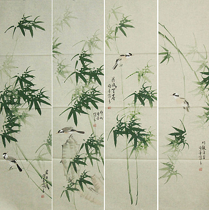 河南省美术家协会会员 许墨 花鸟 国画
