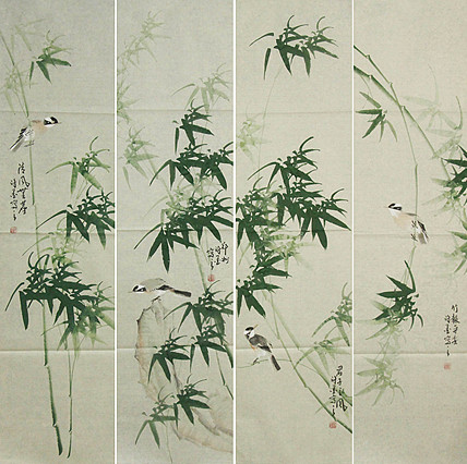 河南省美术家协会会员 许墨 花鸟 国画