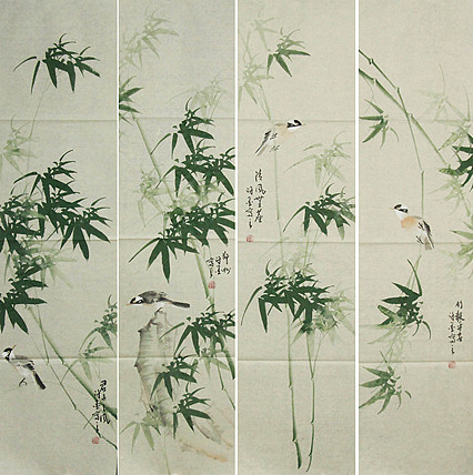 河南省美术家协会会员 许墨 花鸟 国画