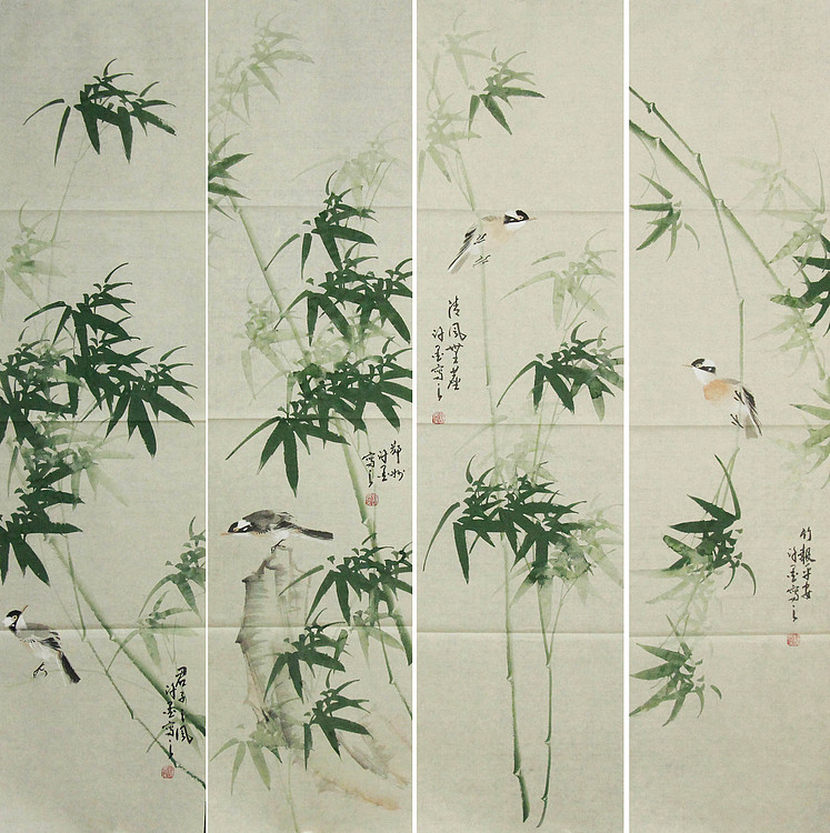 河南省美术家协会会员 许墨 花鸟 国画