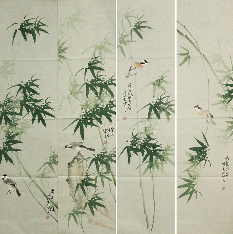 河南省美术家协会会员 许墨 花鸟 国画