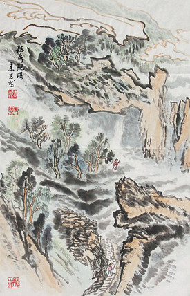 新疆美术家协会会员，和田地区美术家协会副主席 陈克斌