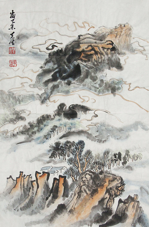 新疆美术家协会会员，和田地区美术家协会副主席 陈克斌