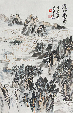 新疆美术家协会会员，和田地区美术家协会副主席 陈克斌