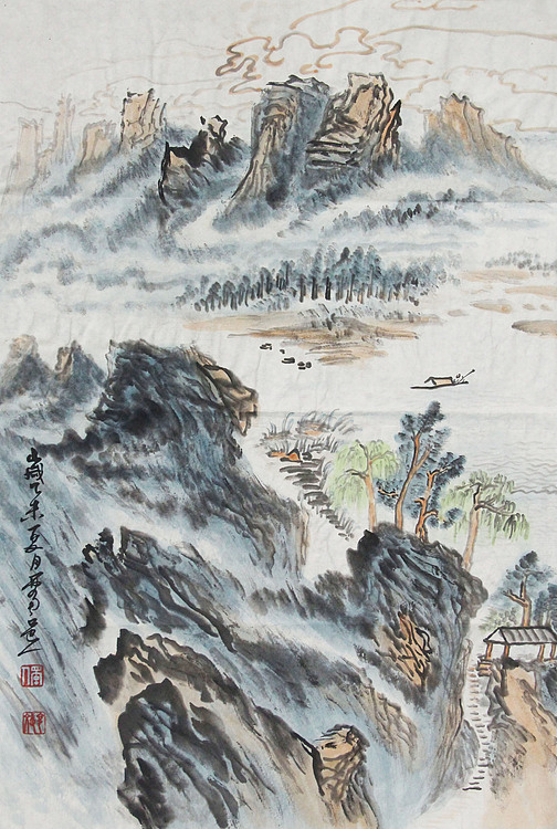 新疆美术家协会会员，和田地区美术家协会副主席 陈克斌
