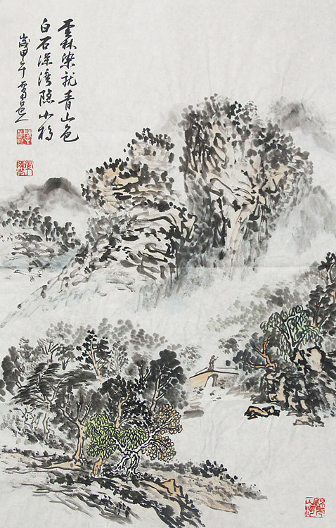 新疆美术家协会会员，和田地区美术家协会副主席 陈克斌