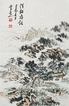 新疆美术家协会会员，和田地区美术家协会副主席 陈克斌