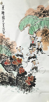 河北省美术家协会会员 侯同印 人物国画作品