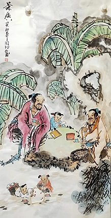 河北省美术家协会会员 侯同印 人物国画作品
