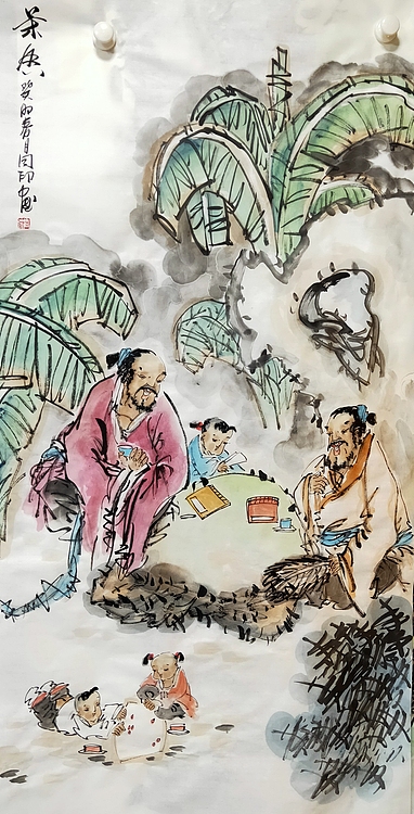 河北省美术家协会会员 侯同印 人物国画作品