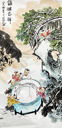 河北省美术家协会会员 侯同印 人物国画作品
