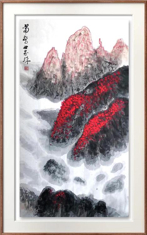 云海松涛 国画 当惊世界殊